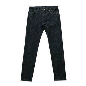 PS Paul Smith Washed Black Tapered Fit Slim Leg Jeans Men's Size 34x32